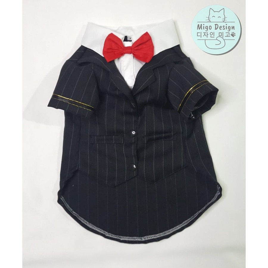 SHD_SHOP ⭐ Migo Design 88 ⭐ Baju Jas Hitam Premium Kucing/ Anjing / Pakaian AnaBul Kucing/  Anjing  