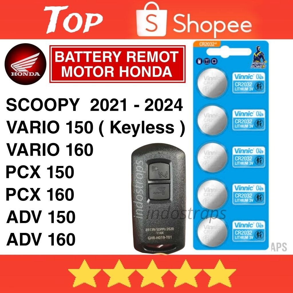 Batre Remote ADV 150 160 VARIO 150 160 Batre Remote Kayless PCX 150 160 NEW VARIO 125 SCOOPY Remote 