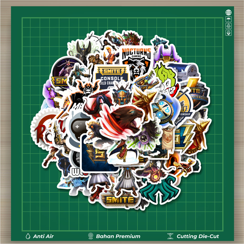 

HOT 50 PCS STIKER Stiker Game Series Smite Character Mix Stiker Fashion Cars Decal Dingin Kartu Album Custom Vinyl Anti Air- Sticker Aesthetic Buku Journal Koper Casing HP Tablet Laptop Helm Motor Botol Minum