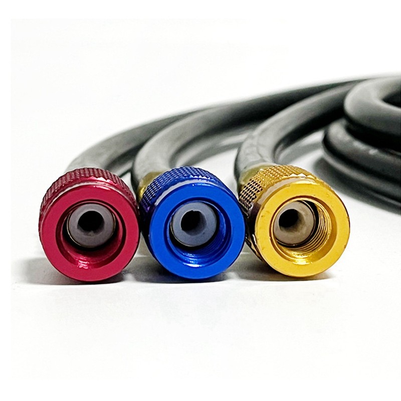 

Air Condition Refrigerant HosesR410A 45661 Inch SAE Charging Hose Set HVAC Air Condition Refrigerant