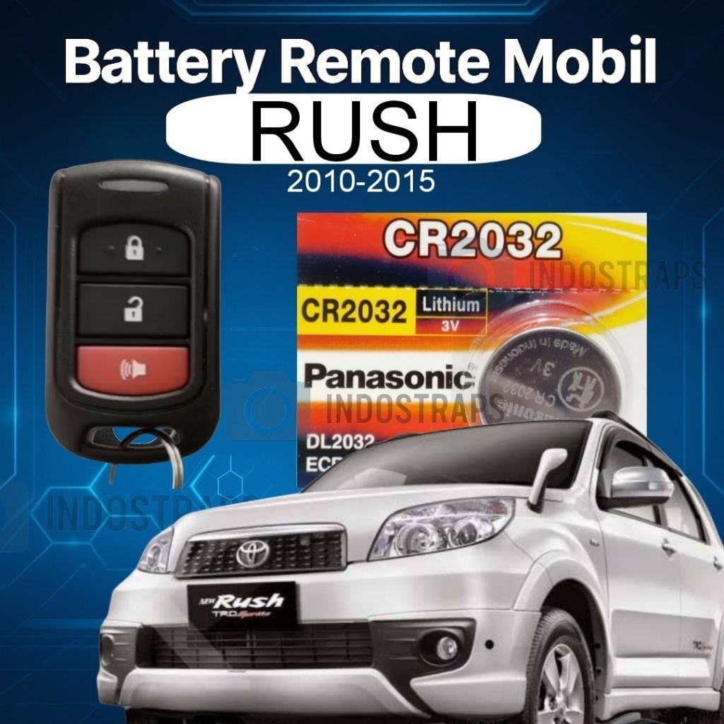 Batrei remote Toyota rush 2010-2015 original jepang Baterai keyless rush original rush 2010 remote