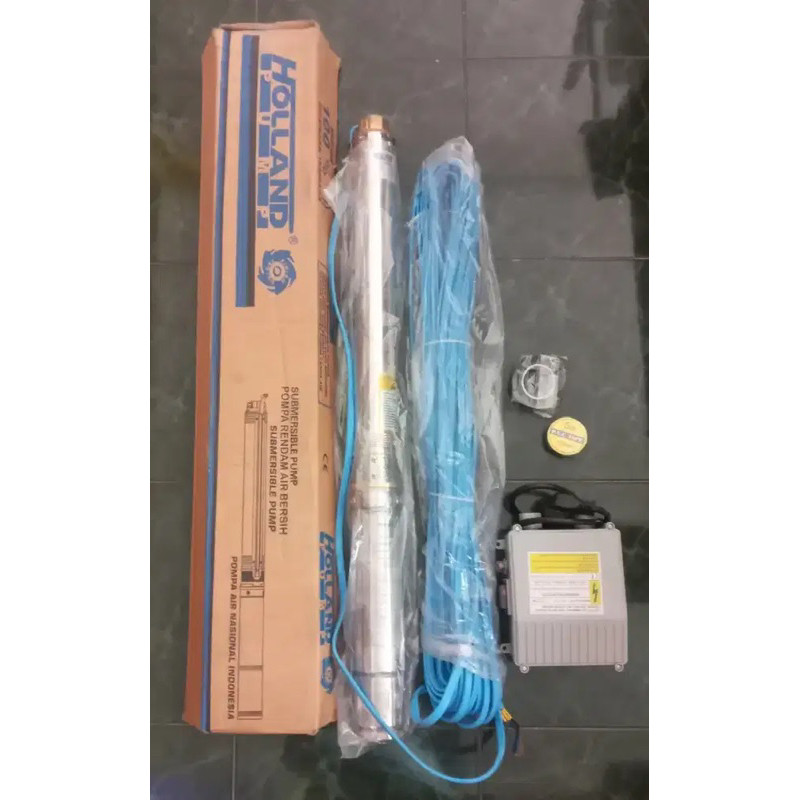 Pompa satelit Submersibel 3” Holland 0.33 hp + kabel 250 watt / pompa satelit / pompa celup sibel 0.