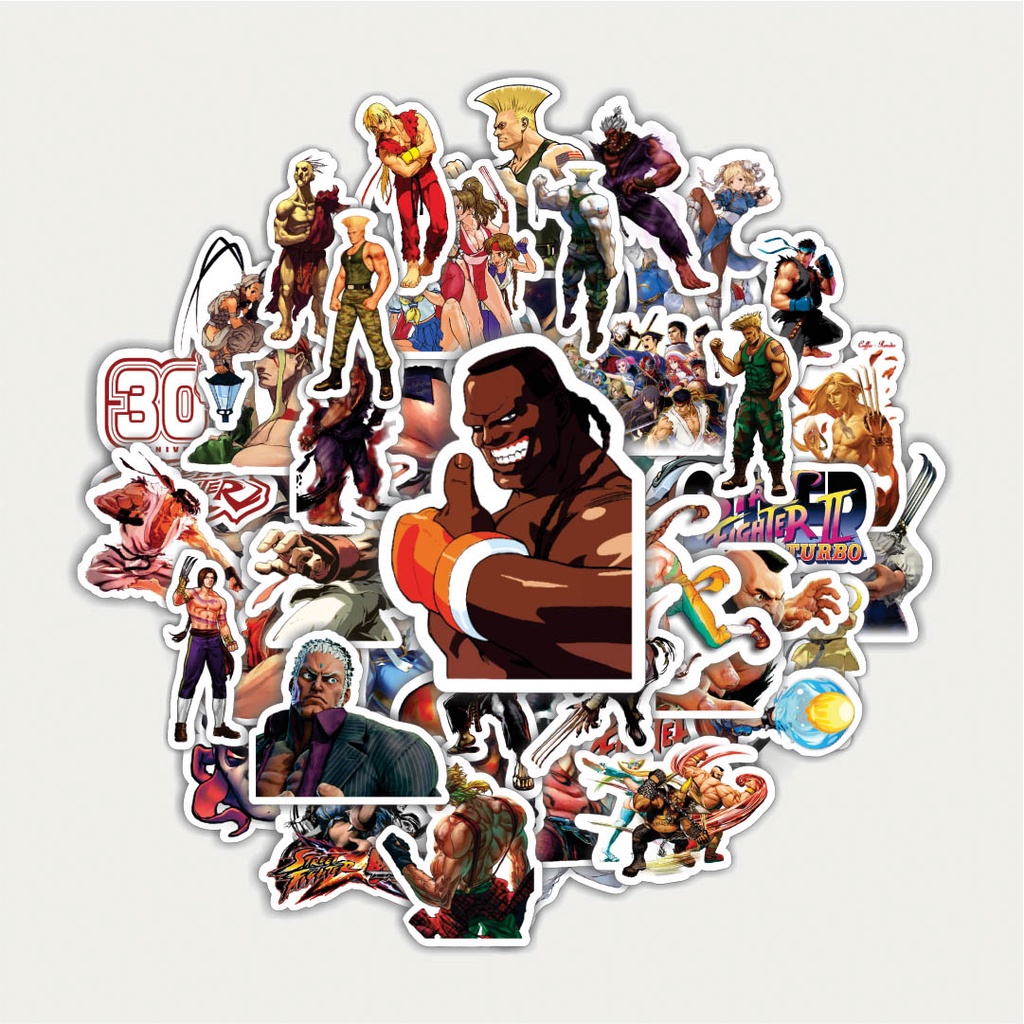 

Sticker Pack Stiker Video Game Series Street Fighter Character Mix 2 | Sticker TUMBLR | Stiker LAPTOP KOPER HELM