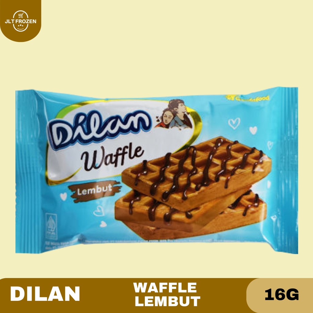 

Dilan Waffle Lembut Coklat 16gr - 1PC / Waffle Dilan Chocolate