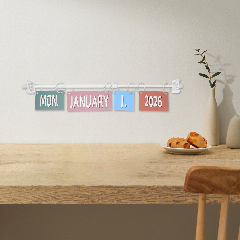 

Flip Calendar Bulletin Board Whiteboard for Wall Set Desk Classroom Vintage Calendars Primary School