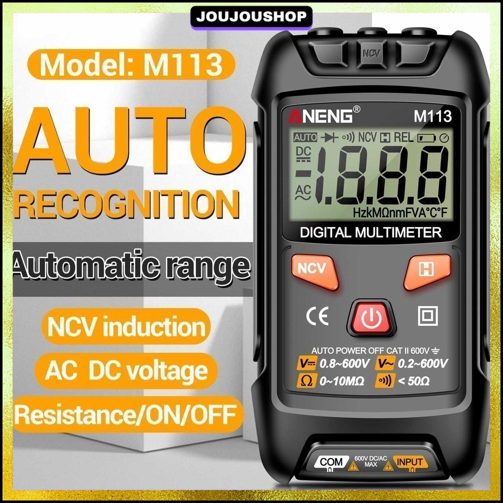 ANENG Digital Multimeter Portable NCV Non Contact 1999 Count 600V - M113