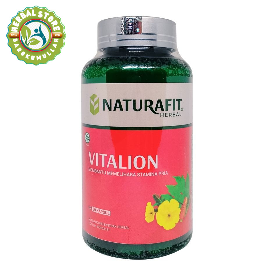Naturafit Vitalion 30 kapsul ( [ORIGINAL] Naturafit Vitalion – 30 Kapsul | Suplemen Herbal Vitalitas