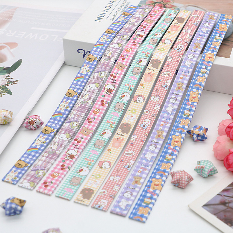 

136sheet Origami Paper Strip Lucky Stars Origami Colorful Decoration Folding Paper For DIY Handmade Gifts Arts Crafting Supplies