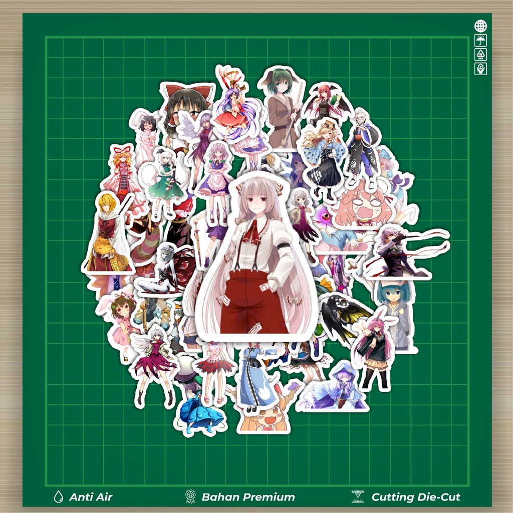 

HOT 50 PCS STIKER Stiker Game Series Touhou Project Karakter Mix 2 Stiker Fashion Cars Decal Dingin Kartu Album Custom Vinyl Anti Air- Sticker Aesthetic Buku Journal Koper Casing HP Tablet Laptop Helm Motor Botol Minum