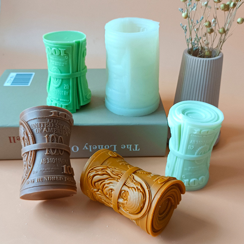 

Candle Dollar Silicone Mold Handmade Plaster Resin Decoration Mold Dollar Soap Candle Making Supplies