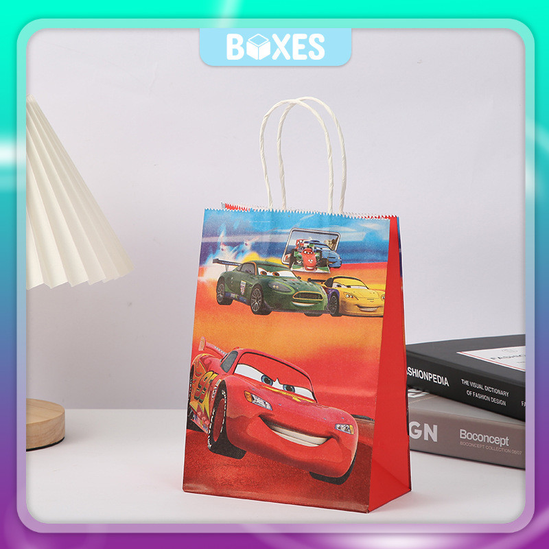 

Paper Bag Motif cars / Goodie Bag Motif Cars / Tas Ulang tahun anak Motif Cars / Tas Kraft Hampers Motif Cars | AK02M6