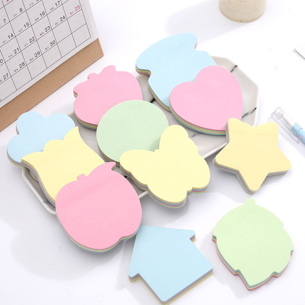 

6 Books Adorable Pads Dry Erase Board Small Notepads Self Adhesive Memo Stickers Office Supplies Cute