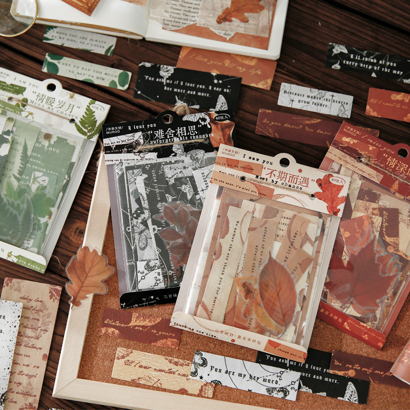 

4packs/Lot Three love poems series retro paper message paper memo pad