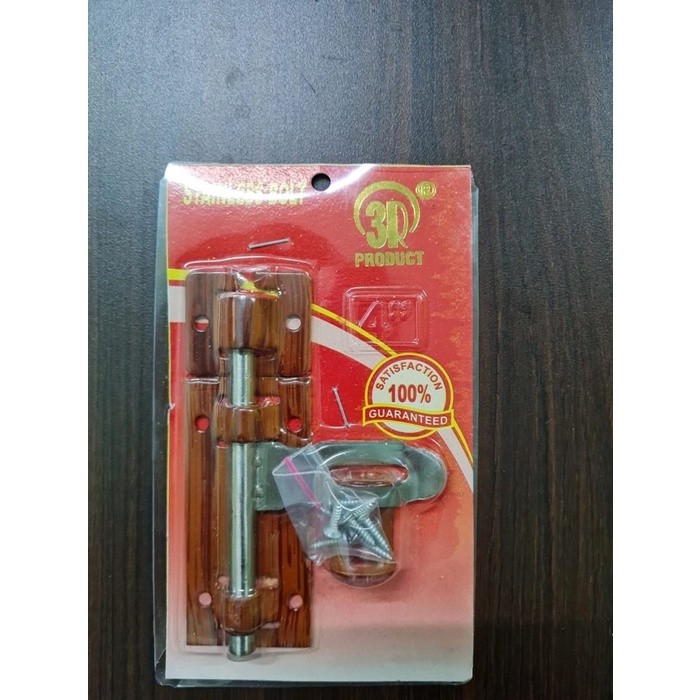 3R Grendel pintu overval warna 4 inch / Grendel stainless steel 4"