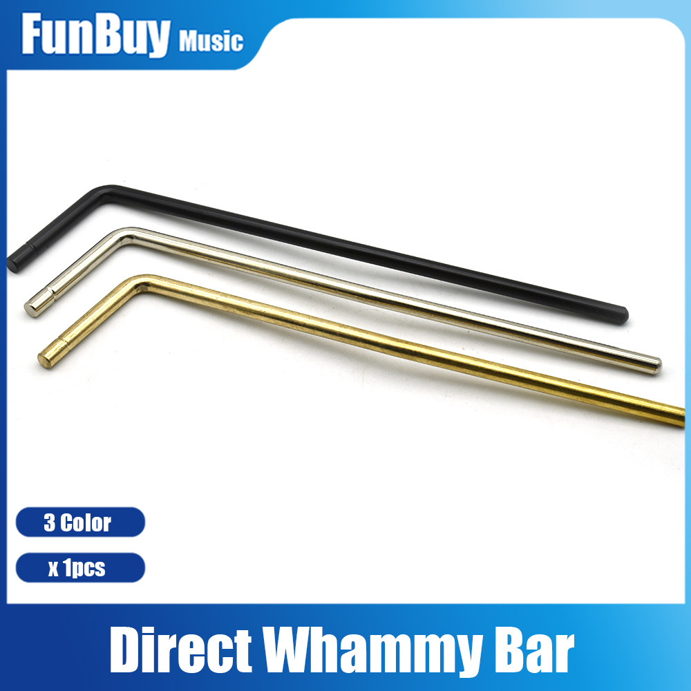 Direct Insertion Electric Guitar Tremolo Arm Whammy Bar 5mm/6mm Guitar Whammy Bar Black Gold   rome