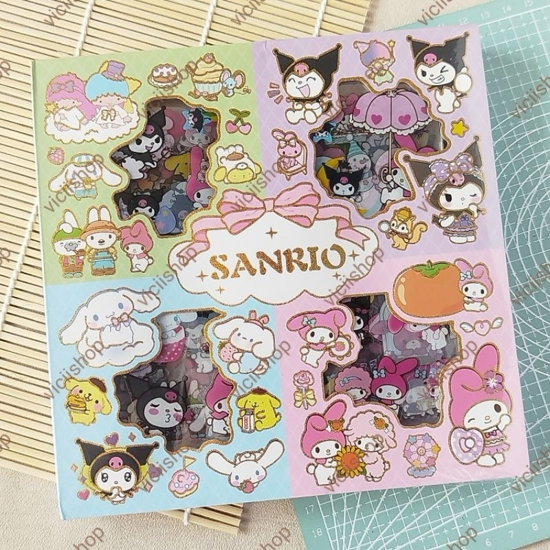 

100 Lembar Sticker Motif Momo Sanrio Kartun Korea Lucu Anti Air Dekorasi Handbook Scrapbook DIYu
