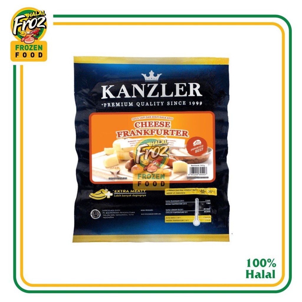 

Kanzler Cheese Frankfurter 360gr HFPRS