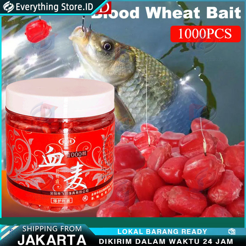 1000Pcs Umpan Pancing Pelet Ikan Cacing Merah Memiliki Aroma Menarik Mangsa Ikan / Umpan Pelet Cacin