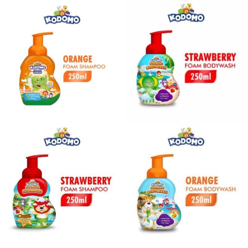Kodomo Foam Bodywash & Shampoo 250 ml - Sabun Shampoo Anak