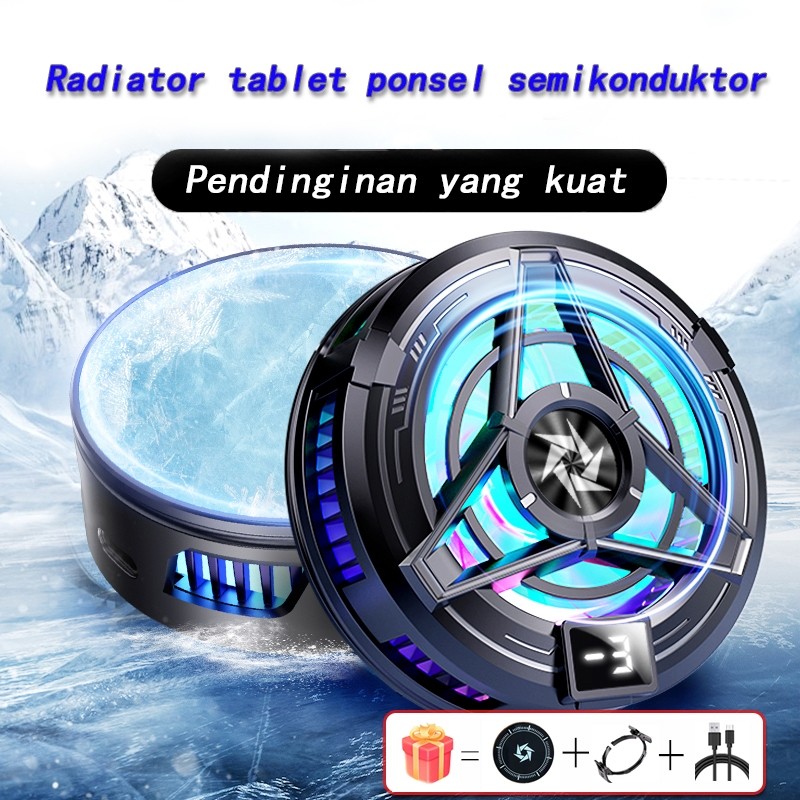 Cooling Fan Cooler HP Fan cooler Pendingin HP Untuk Game Tanpa Kabel Radiator Fan Gaming Phone SL17