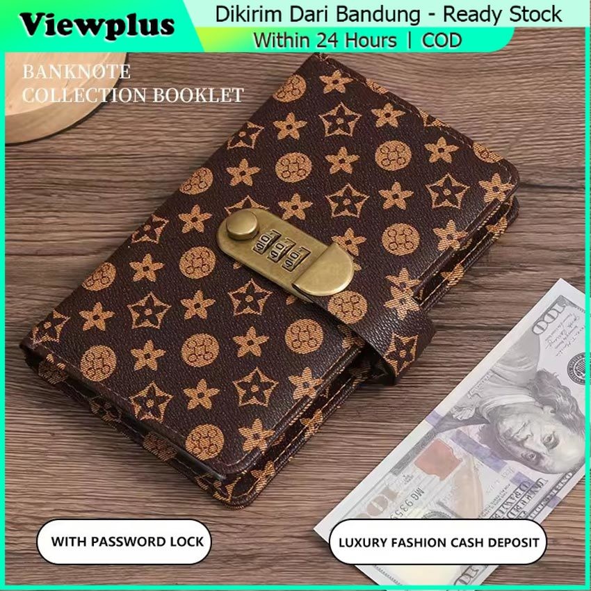 

Buku Tabungan Uang Tunai dengan Kunci Password Logam Mulia Binder A6 Kulit dengan Kunci Password Value Pack untuk Menabung & Financial Planning​​ / Buku Tabungan Uang Saku