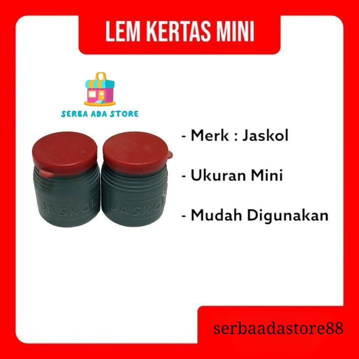 

Lem Colek Jaskol Ukuran Kecil dan Besar Lem Kertas Lem Cair Perlengkapan Sekolah Kantor - SAS88