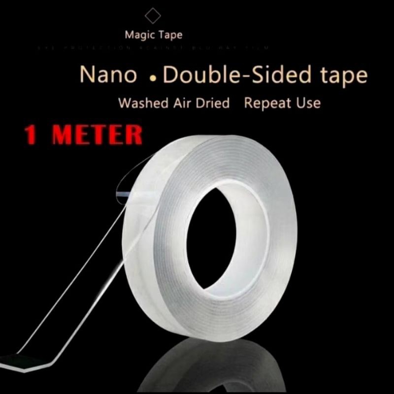 

JJ NANO DOUBLE TAPE ISOLASI SOLATIP BENING 2 SISI PEREKAT WATERPROOF