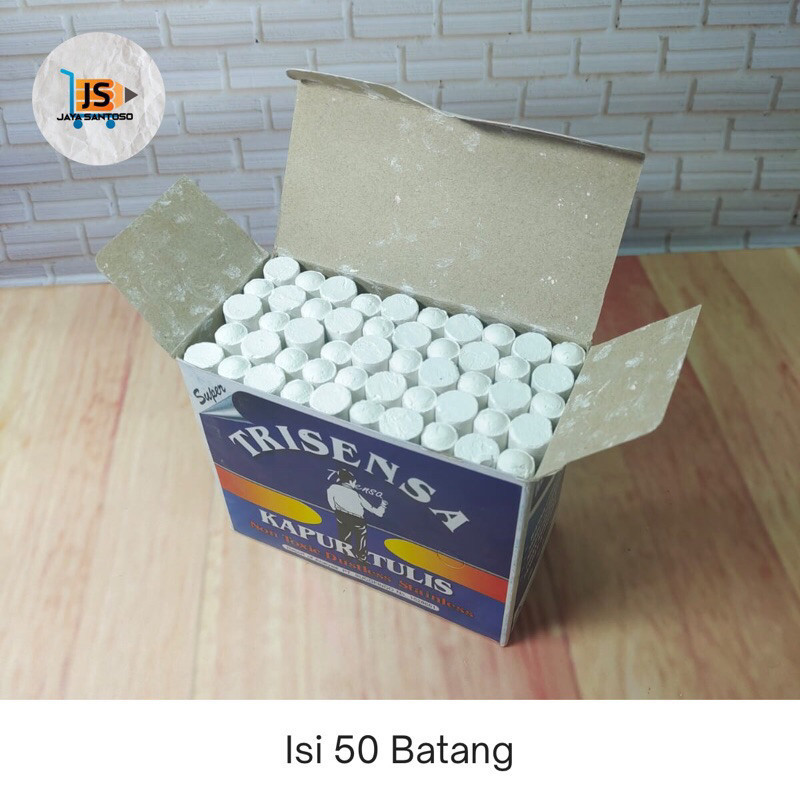 

Hoby (50 Batang ) Kapur Tulis Warna Warni / Putih TRISENSA