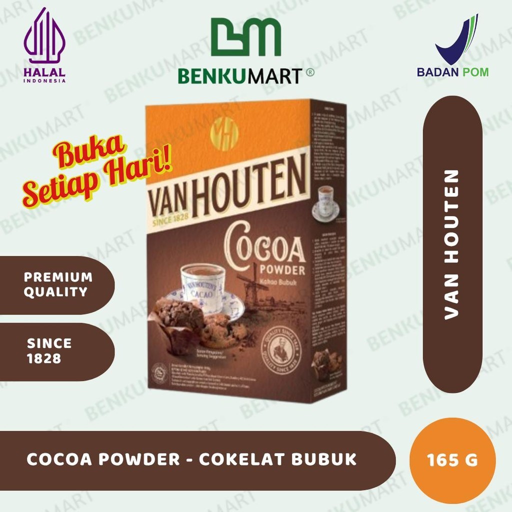 

Van Houten Cocoa Powder (165 gr) | Chocolate Kakao Coklat Bubuk 165 gram