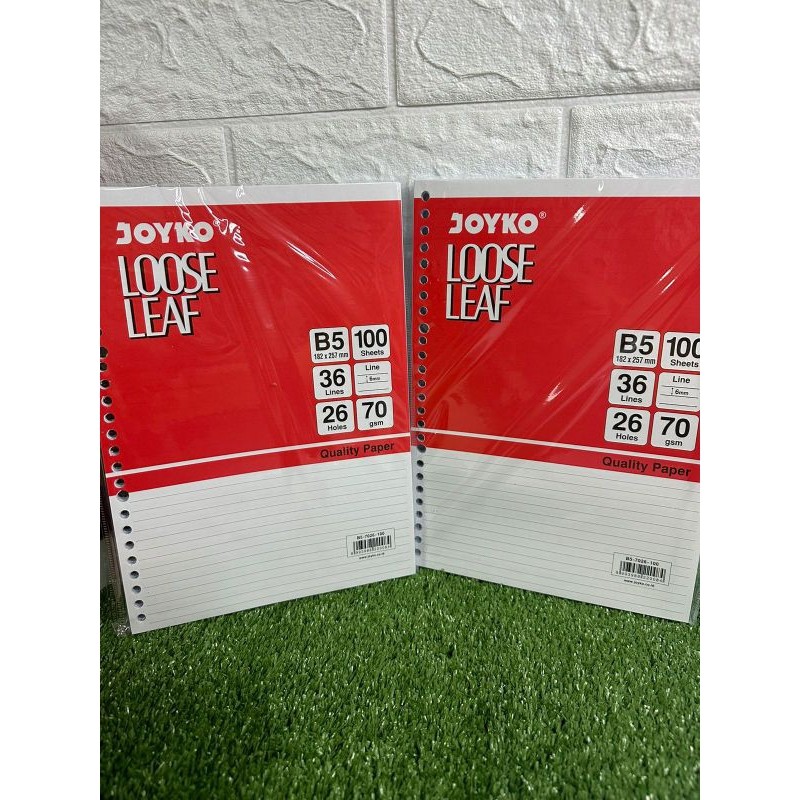 

Joyko Loose Leaf B5 70gsm -100 Sheets