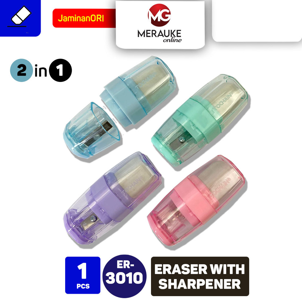 

TOCHAIN Penghapus Setip + Serutan ER 3010 2in1