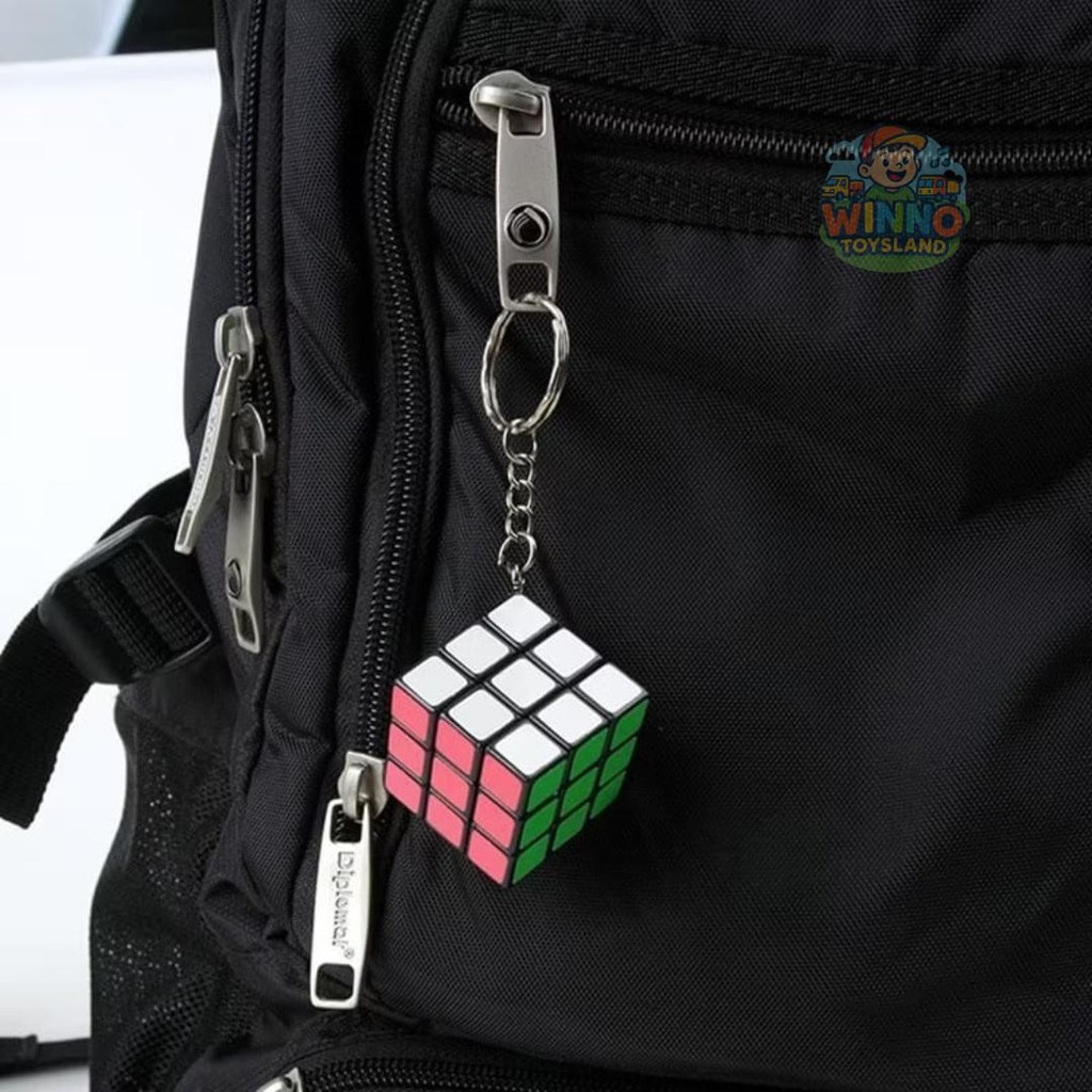 GRATIS ONGKIR Gantungan Kunci Rubik Mini 3x3 Mainan Edukasi Unik & Lucu Souvenir Ulang Tahun Murah K