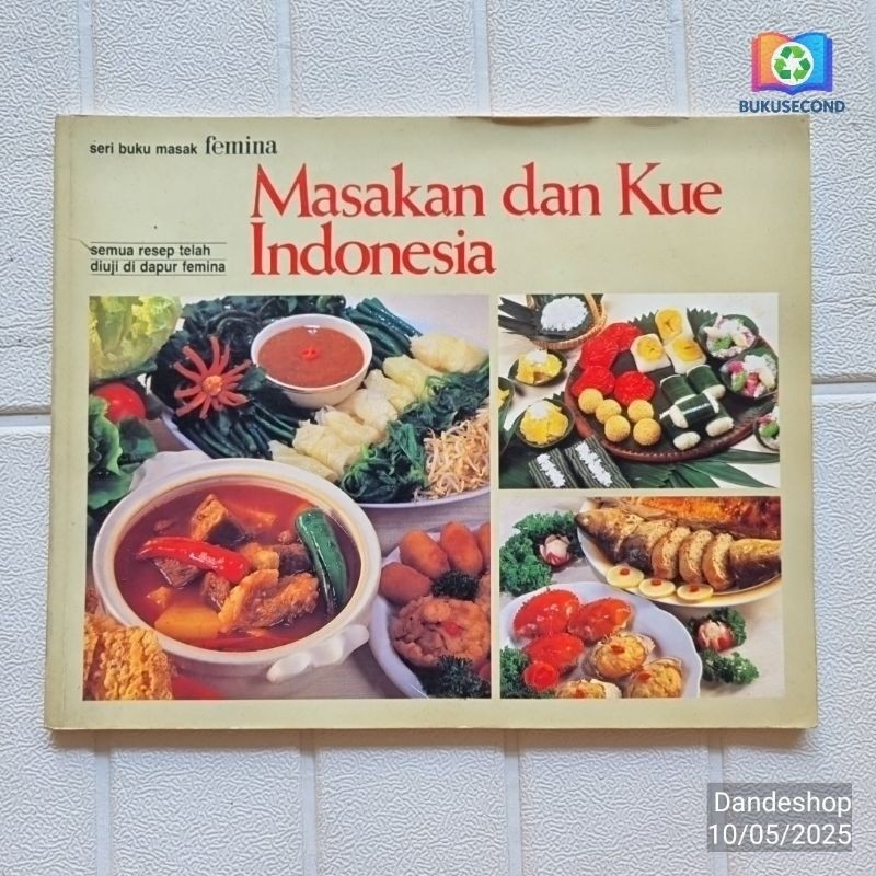 (BEKAS) Masakan dan Kue Indonesia _ Seri Buku Masak Femina - Buku Resep Masakan ()