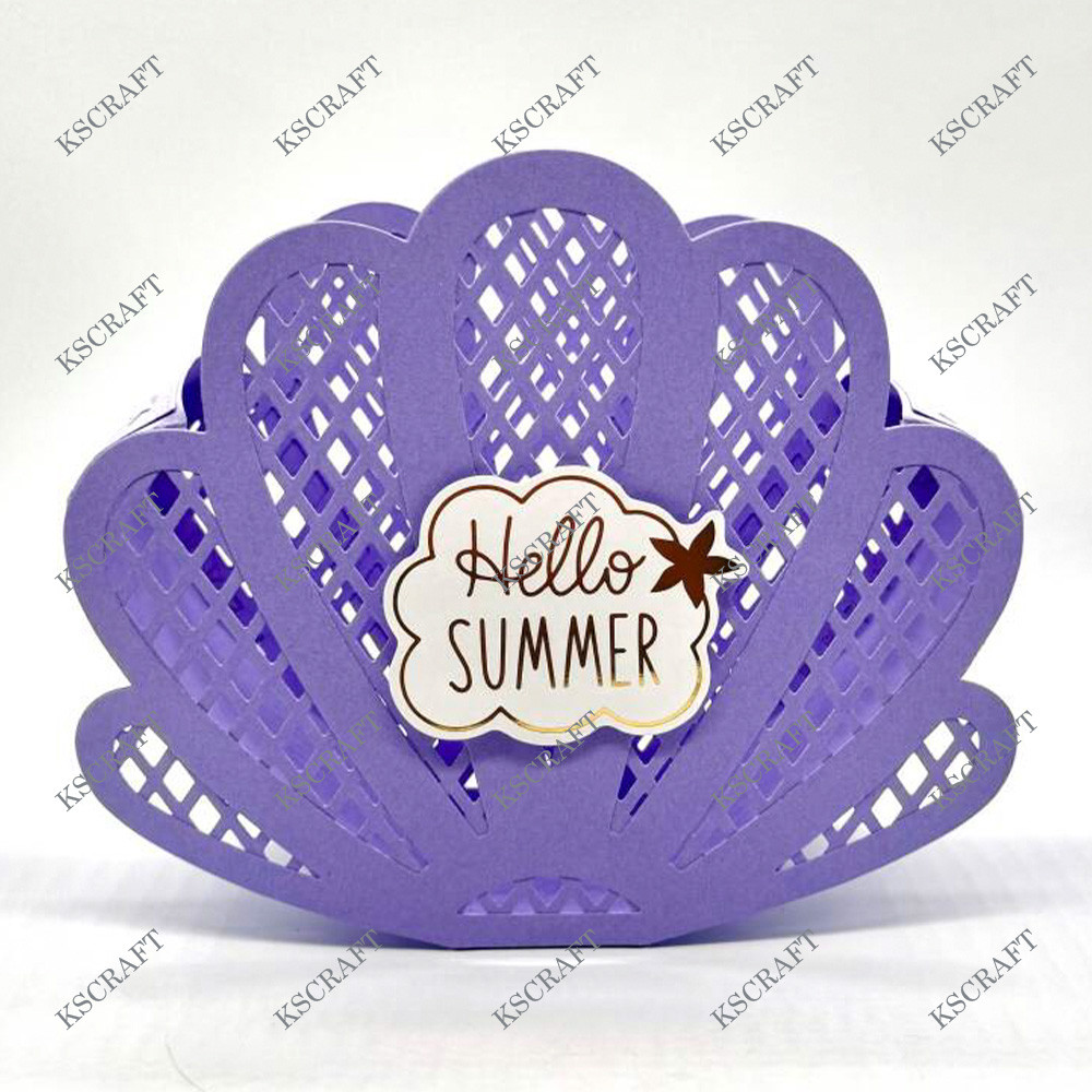 

KSCRAFT Seashell Jelly Tote Bag Cutting Dies Stencils for DIY Scrapbooking Decorative Embossing DIY Paper Cards
