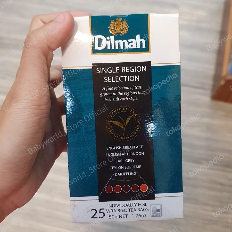

Dilmah Single Region Selection Teas 5 Variant Teh Celup Import ( 25 Bags )