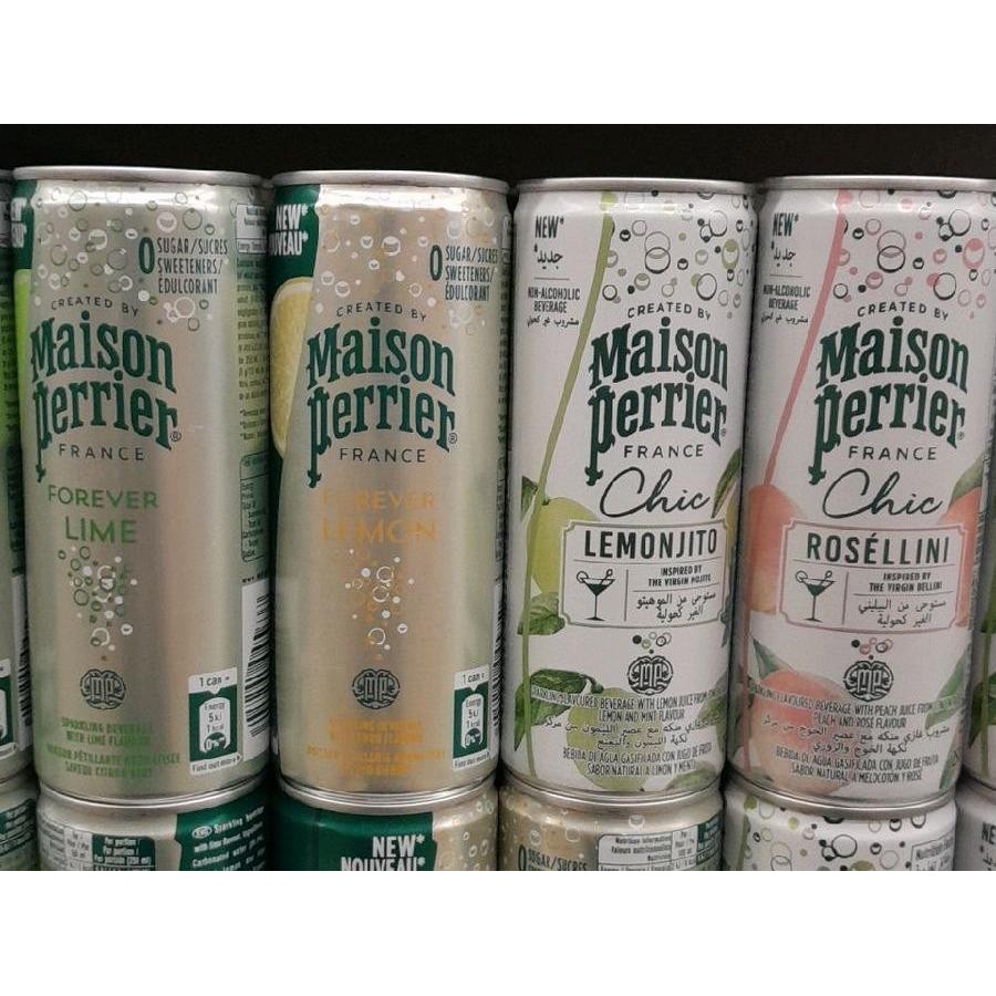 

Maison Perrier France Minuman Soda Import 250ml rasa Forever Lime / Forever Lemon / Lemonjito / Rosellini