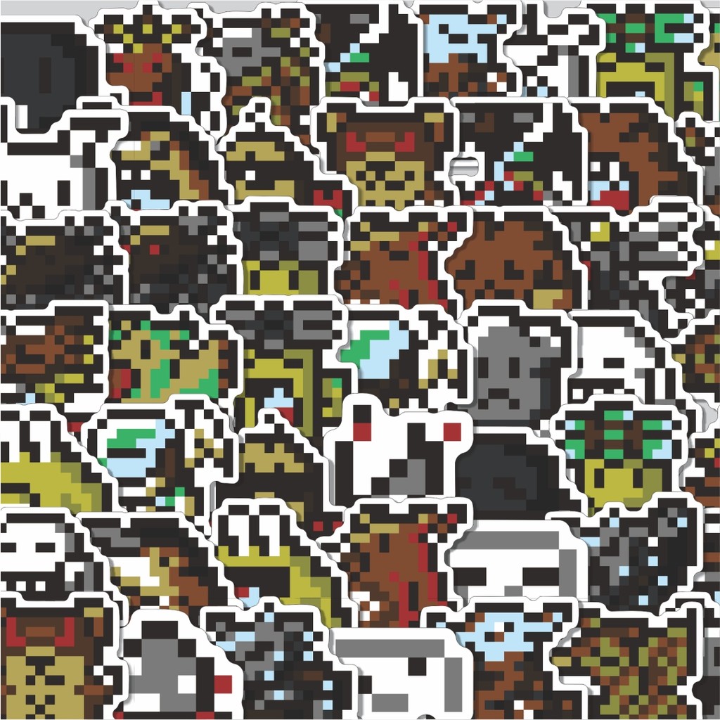 

Stiker Cutting Pack Stiker Pixel Digimon V43 Isi 100Pcs Series Aesthetic Lucu Keren Untuk Koper Bahan Vynil