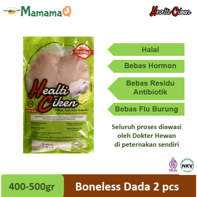 

HEALTI CIKEN HEALTHY CHICKEN Ayam Sehat Probiotik Boneless Dada Fillet Halal 400-500gr