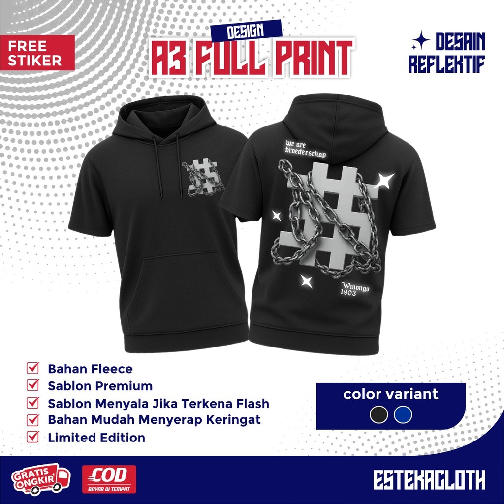 Ts-HOODIE PSHW MENYALA WE ARE BROEDERSCHAP WINONGO 1903 - TS HOODIE DISTRO PSHW - TS HOODIE PSHW MEN