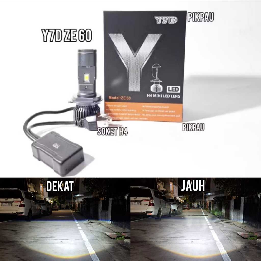 Lampu Utama H4 Y7d ZE60 Plus Modul