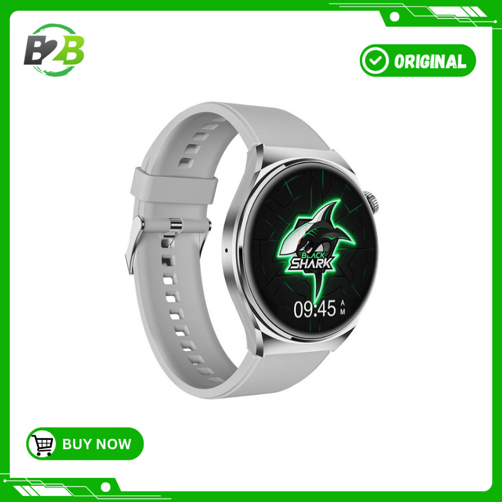 JAMIN MURAH Black Shark Smart watch S1 - AMOLED Display 100+ Sports Modes IP68 Waterproof BlackShark
