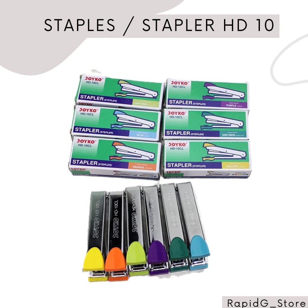 

Alat Staples Stapler Tangan Kecil HD-10 Jepretan Hekter