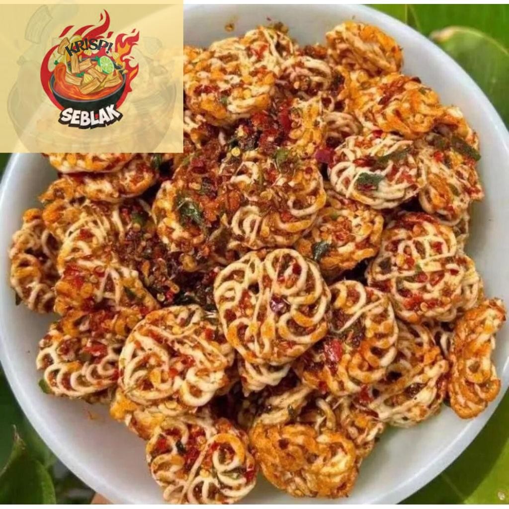 

Seblak krispi Seblak Rafael extra pedas daun jeruk 1kg Basreng super Seblak