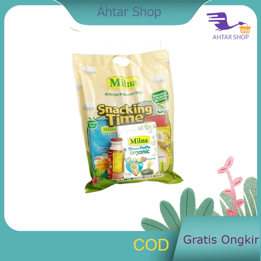 Milna Snack Paket Crunch Cookies Rice Crackers Puff Chil Go Cemilan Bayi Mpasi Snacking Time Free Ma