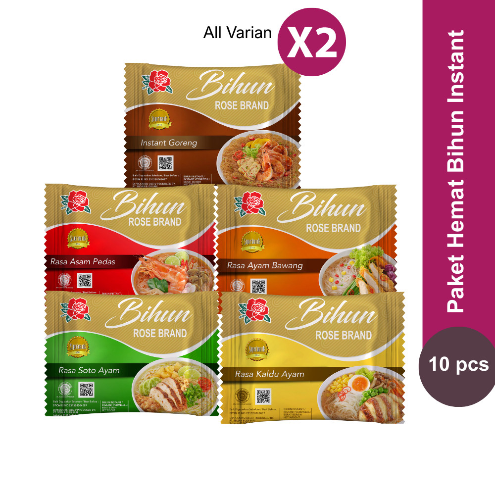 

Rose Brand - Paket Hemat Bihun Instant 10 pcs