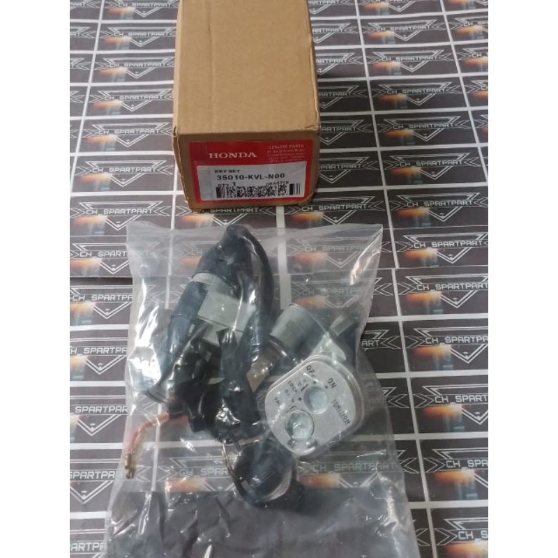 Kunci Kontak Set Plus Jok Motor Honda Supra X 125 Lama Karbu  04part