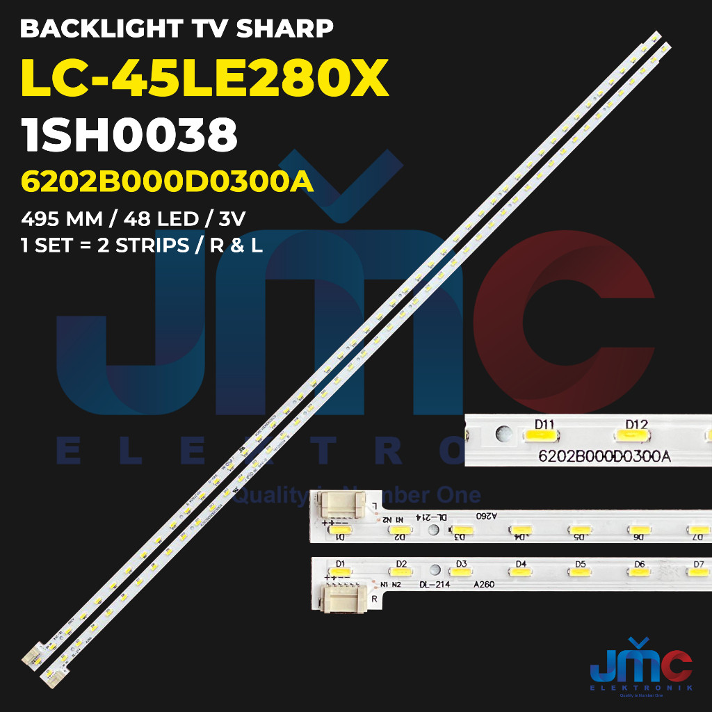 Backlight TV SHARP 45 Inch LC-45LE280X