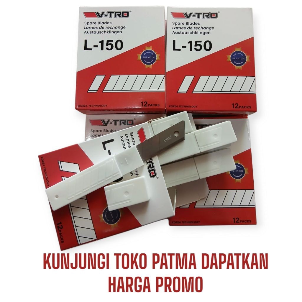 

( READY ) VTRO ISI CUTTER STAINLESS STEEL 1PAK ISI 12TUBE(60 CUTTER)