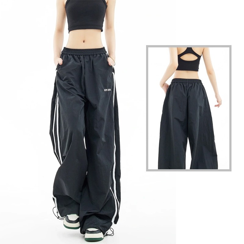 XOPIURTZY Celana dance korean style baggy pants Highwaist Loose Jumbo kpop pants terbaru 2025