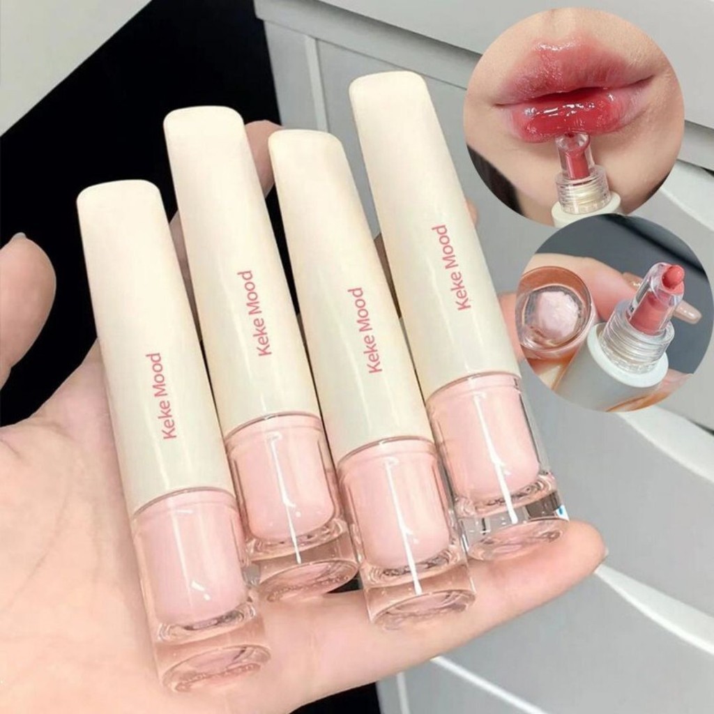 KEKEMOOD Mirror Water Lip Gloss Protective Essence Moisturizing GLASS LipGloss Lip Gloss [sukabeauty
